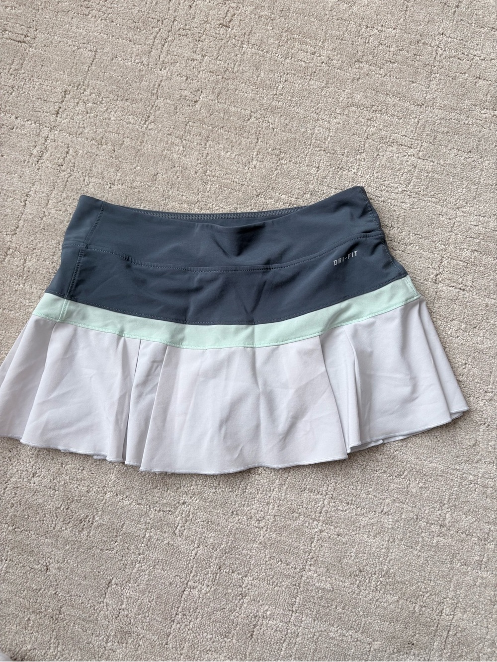 Nike Navy, Mint and White Circle Skater Tennis Skirt